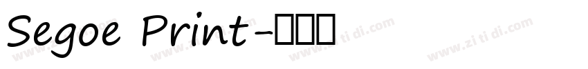 Segoe Print字体转换